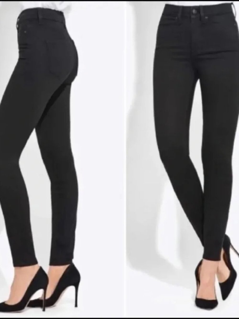 NEW NWT AYR Black Mid-Rise Slim Jeans 28x28